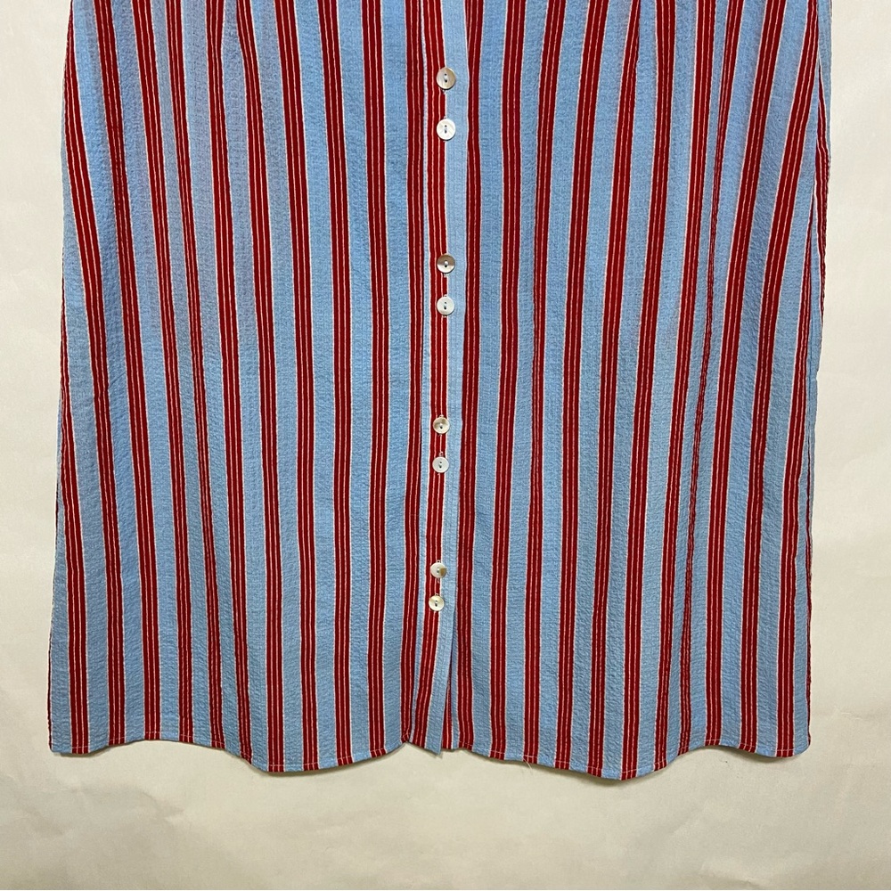 Roolee Plus Addison Button Midi Modest Striped Sk… - image 6